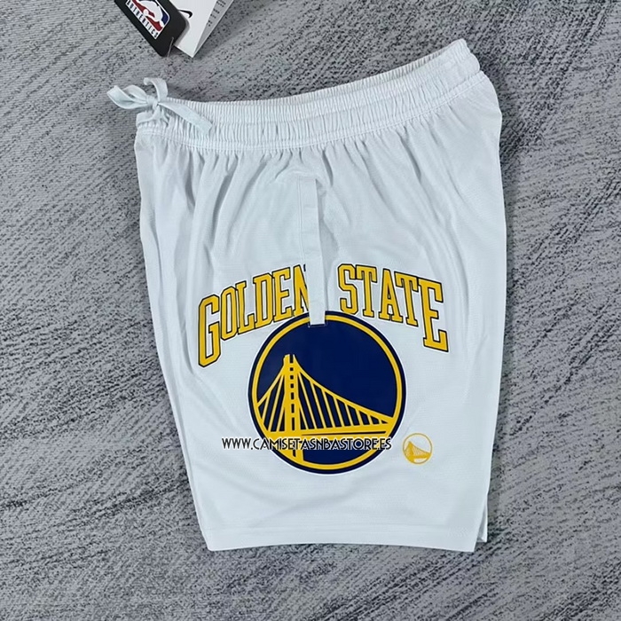 Pantalone Golden State Warriors Just Don Big Logo Blanco